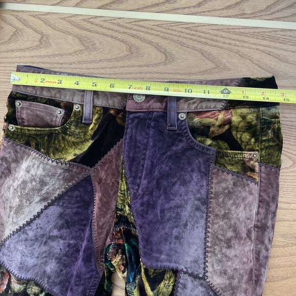 Ralph Lauren Collection Purple Label Patchwork 160 Slim Denim Jean 26 Velvet $3k - Picture 8 of 15